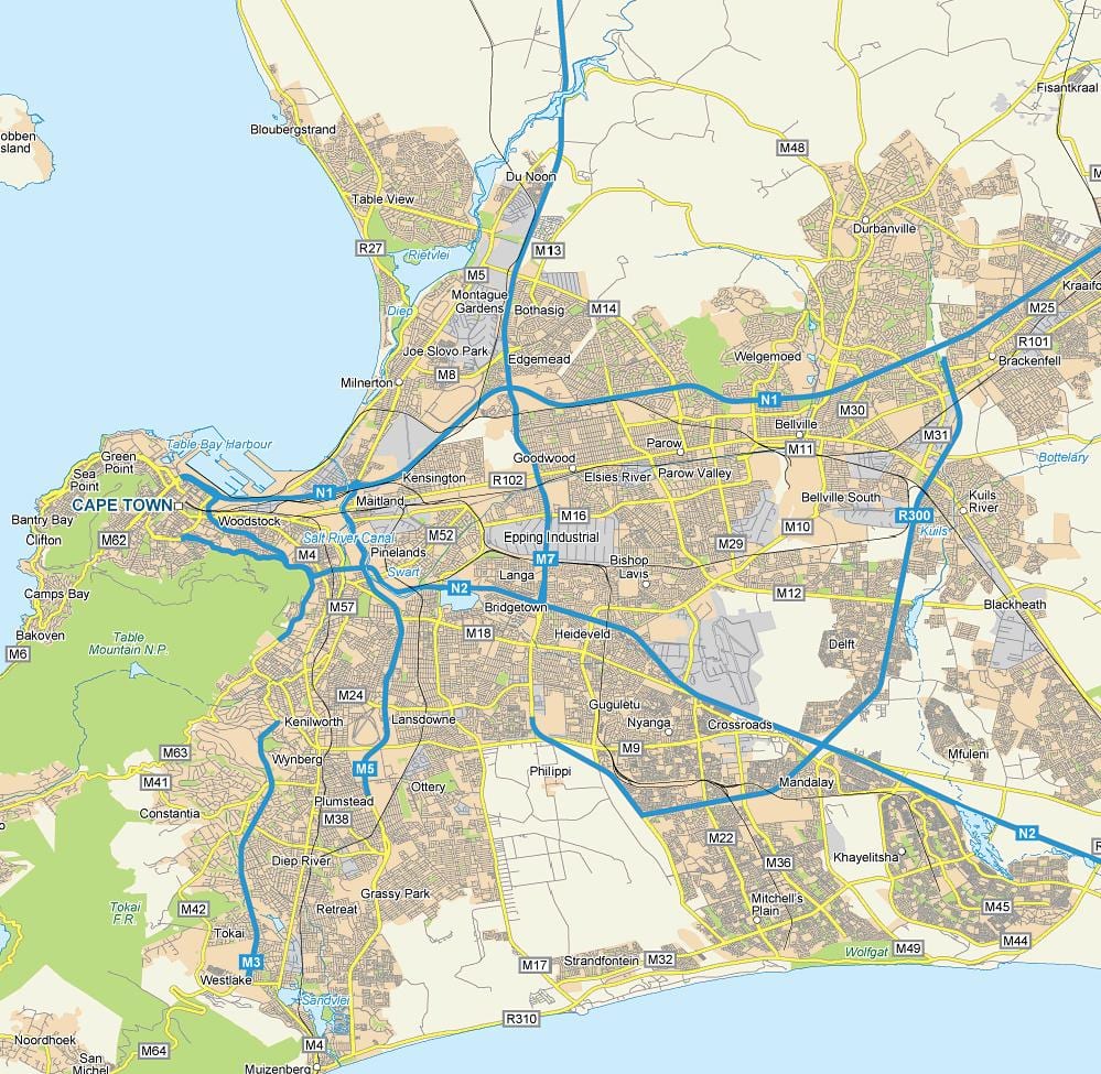 kaart van epping Kaapstad