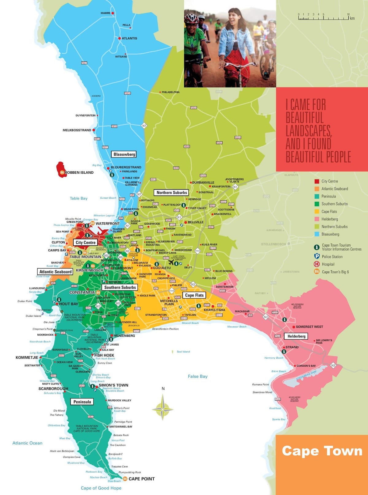 kaart van Kaapstad se voorstede