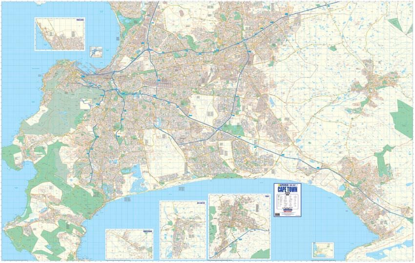 kaart van die kaart ateljee in Kaapstad