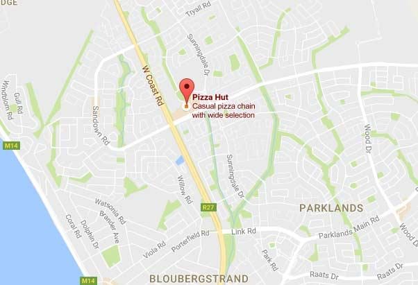 kaart van sunningdale Kaapstad