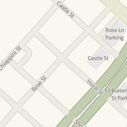 kaart van rose street Cape Town