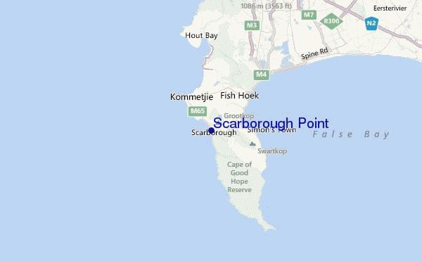 kaart van scarborough Kaapstad